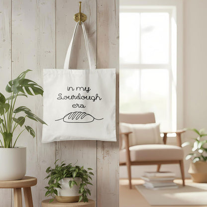 Sourdough Baking Tote Bag, Funny Bread Baker Gifts Canvas Tote Bags, Reusable Grocery Shopping Bag
