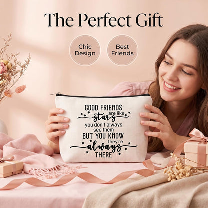 Best Friendship Gifts for Women, Friend Birthday Gifts for Women Makeup Bag