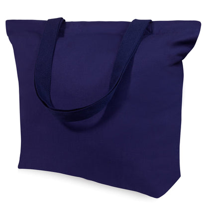 TOPDesign 2-Pack Canvas Tote Bags with Magnetic Snap, Reusable Grocery Shopping Bags, DIY Your Creative Designs
