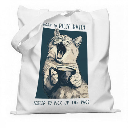 Funny Animal Canvas Bag, Christian Inspirational Tote Bag, Boho Watercolor Floral Butterfly Canvas Bag