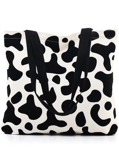 Tote Bag Aesthetic Canvas Handbags with Zipper for Women Travel Shoulder Bags Purses with compartments