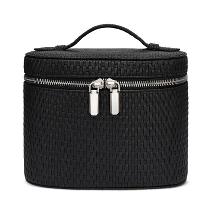 honitty Makeup Bag, Travel Make up Case with Compartments and Handle, Portable Cosmetic Organizer Bags,Toiletry Bag for Women
