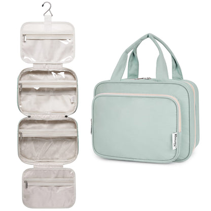 Narwey Hanging Toiletry Bag for Women, Travel Makeup Cosmetic Organizer Bag