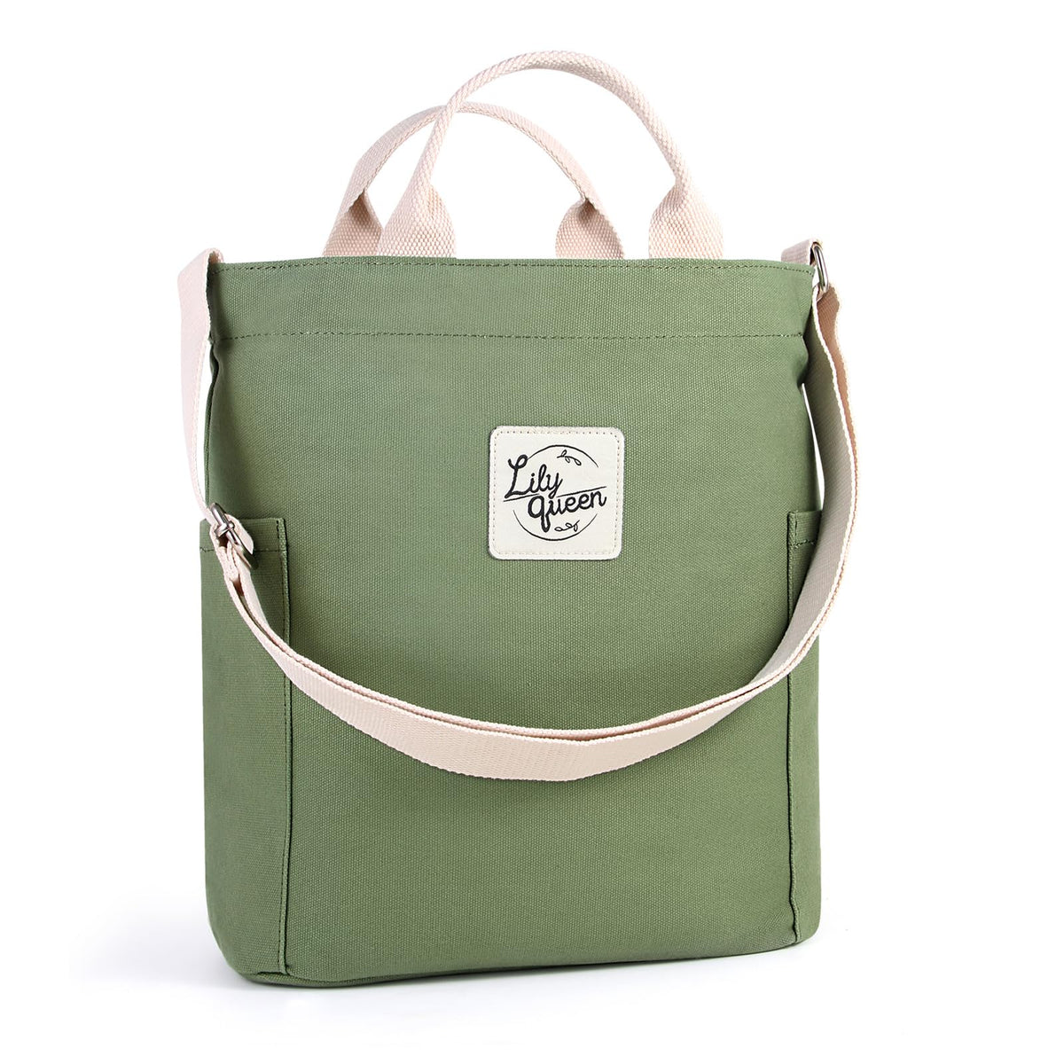 Lily queen Women Canvas Tote Handbags Casual Shoulder Work Bag Crossbody
