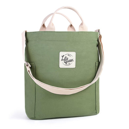 Lily queen Women Canvas Tote Handbags Casual Shoulder Work Bag Crossbody
