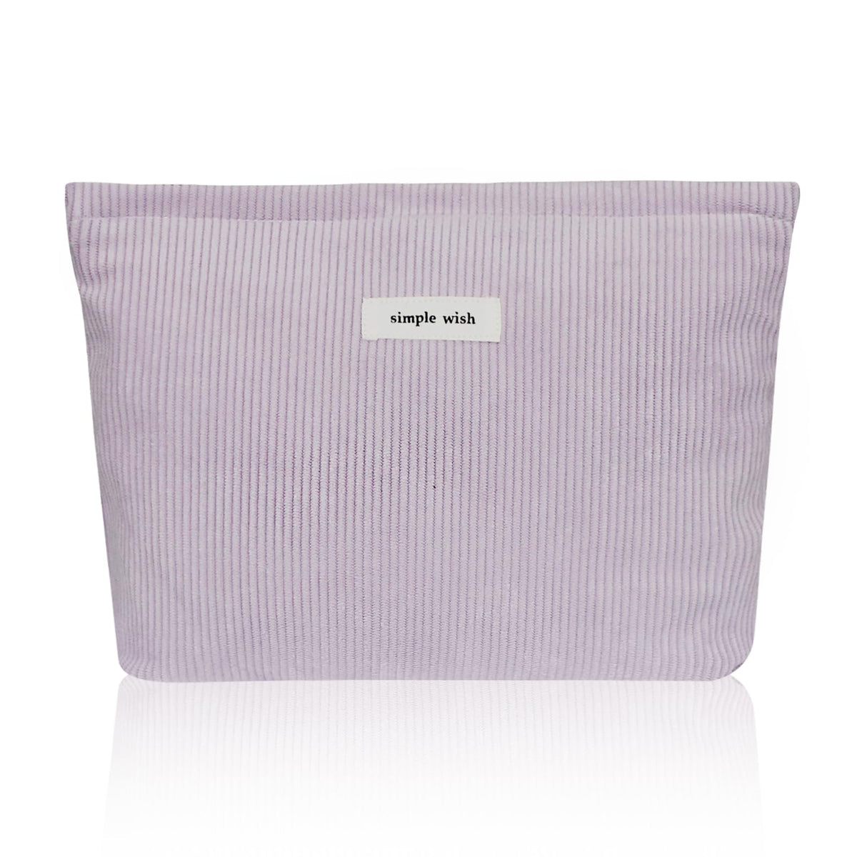 Wudygirl Makeup Bag for Women Travel Cosmetic Bag 10.5"x7.5" Beige