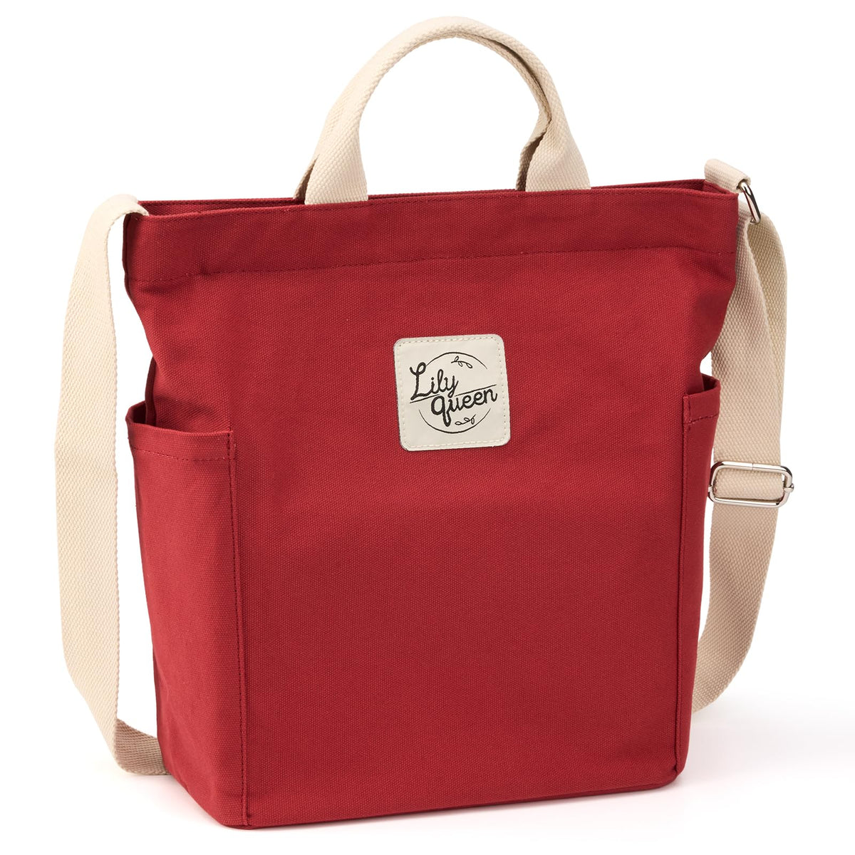 Lily queen Women Canvas Tote Handbags Casual Shoulder Work Bag Crossbody