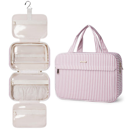 Narwey Hanging Travel Toiletry Bag for Women, Cosmetic Makeup Bag Organizer