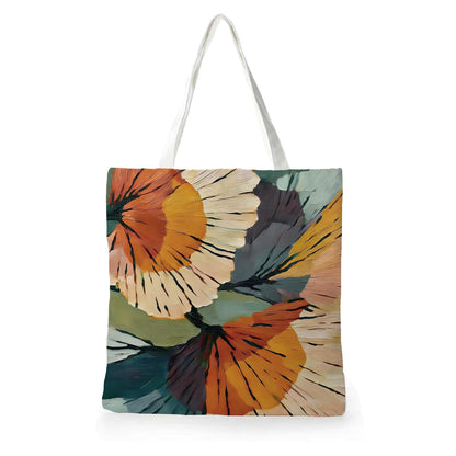 Vintage Floral Canvas Tote Bag