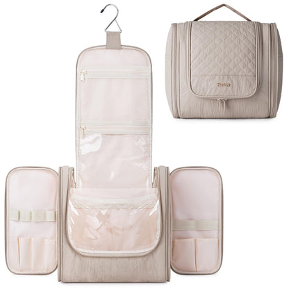 Narwey Hanging Travel Toiletry Bag for Women, Makeup Cosmetic Bag