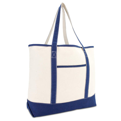 22" Open Top Heavy Duty Deluxe Tote Bag with Outer Pocket