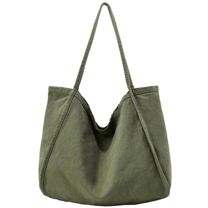 ALUDAPIJU Casual Canvas Tote Bag for Women Large Slouchy Hobo Shoulder Bag for Work Travel Tote Purse Handbags Message Bags
