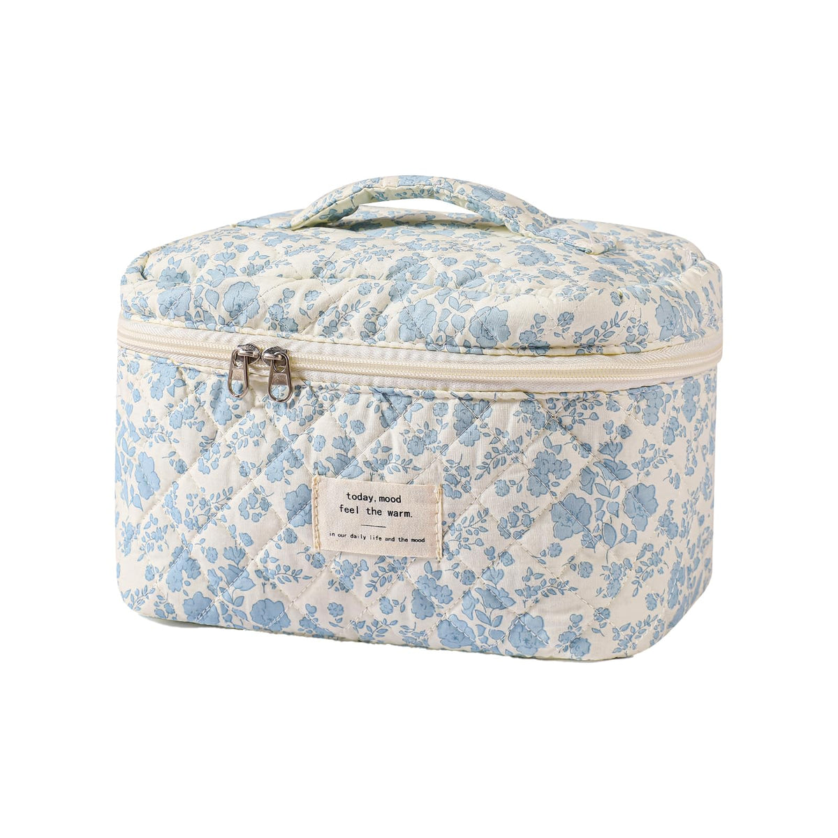 uekeboag Large Travel Quilted Makeup Bag for Women