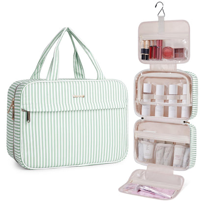 Narwey Hanging Travel Toiletry Bag for Women, Cosmetic Makeup Bag Organizer