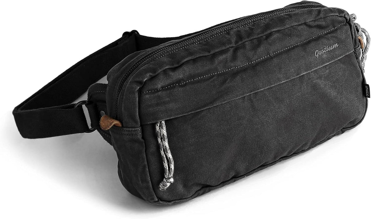 GOOTIUM Men’s Crossbody Pack - Canvas Daily Essentials Sling Bag Small Shoulder Backpack
