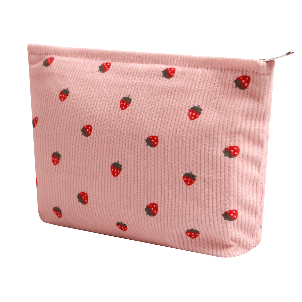 Cosmetic Bags for Women - Corduroy Cosmetic Bag Aesthetic Women Handbags Purses Smile Dots Makeup Organizer Storage Makeup Bag Girls Case Bags (A-Beige)