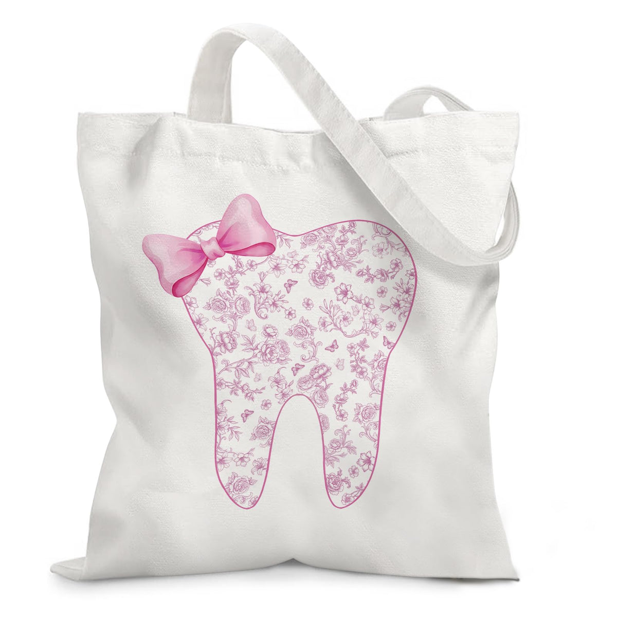 Aesthetic Canvas Tote Bag for Women - with Magnetic Snap Closure & Zipper Inner Pocket Reusable Bag for Shopping