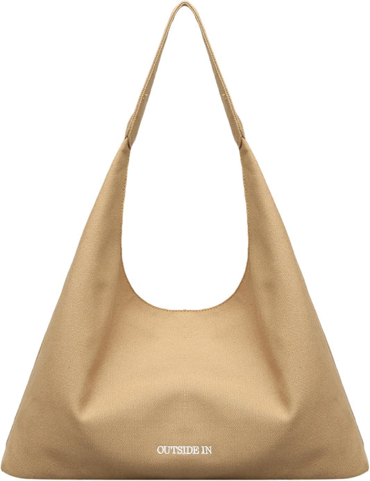 Canvas Tote Bag For Women Large Everything Bag with Pockets and Laptop Sleeve Utility Work Tote