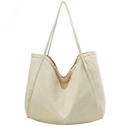 ALUDAPIJU Casual Canvas Tote Bag for Women Large Slouchy Hobo Shoulder Bag for Work Travel Tote Purse Handbags Message Bags
