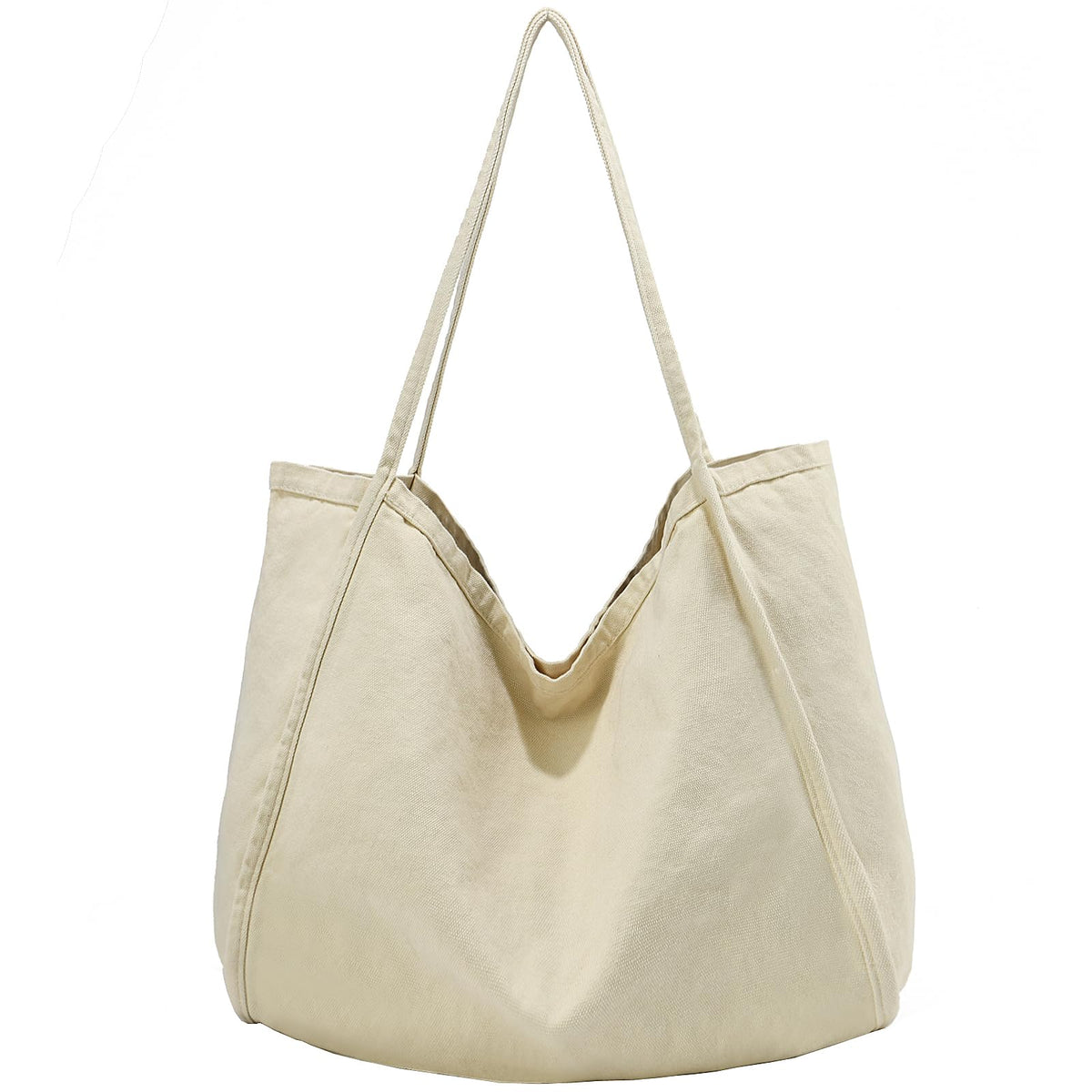 ALUDAPIJU Casual Canvas Tote Bag for Women Large Slouchy Hobo Shoulder Bag for Work Travel Tote Purse Handbags Message Bags