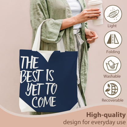 kunlisa You Can Do Hard Things Inspirational Tote Bag for Women, Boho Canvas Tote Bag