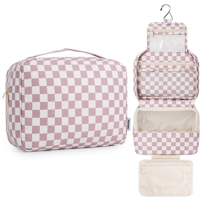 Narwey Hanging Travel Toiletry Bag for Women, Large Makeup Cosmetic Bag
