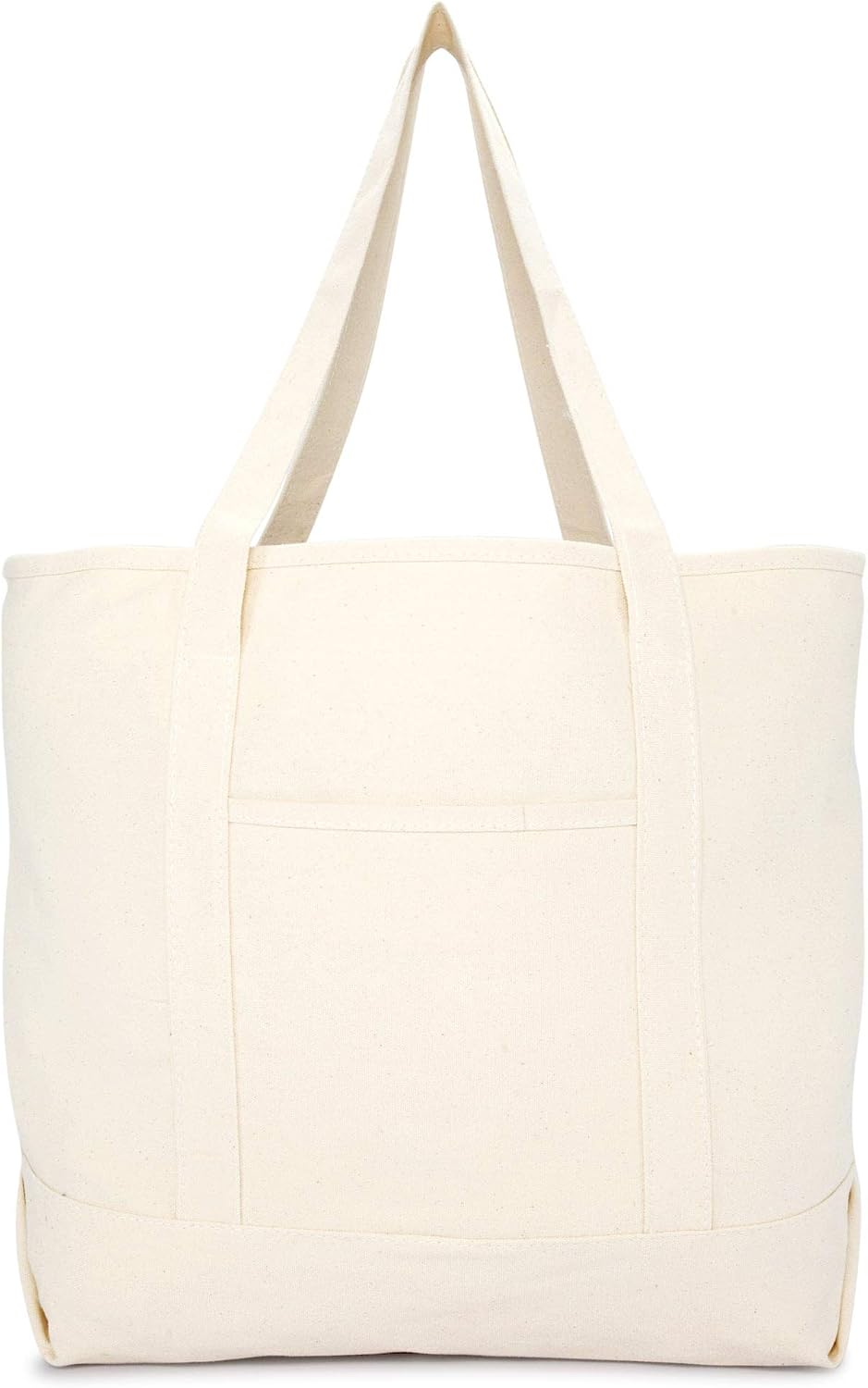 22" Open Top Heavy Duty Deluxe Tote Bag with Outer Pocket
