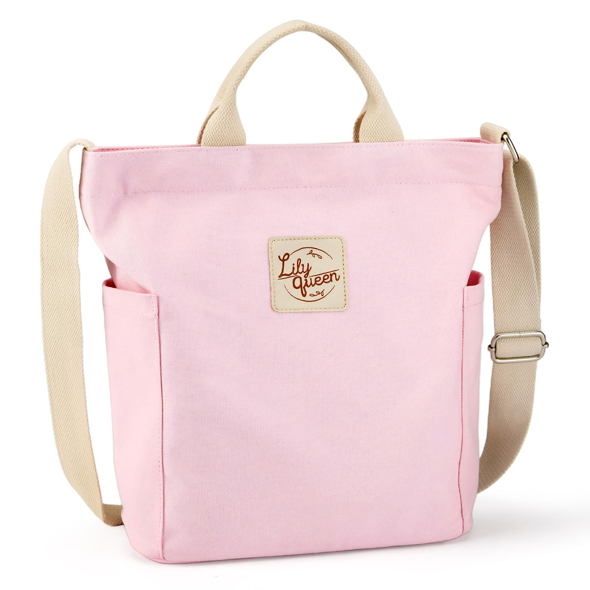 Lily queen Women Canvas Tote Handbags Casual Shoulder Work Bag Crossbody