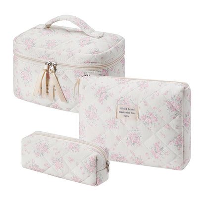 uekeboag Large Travel Quilted Makeup Bag for Women