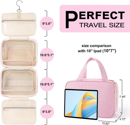 TOPEAST Travel Hanging Toiletry Bag & Makeup Bag for Women Girls Kids Gifts