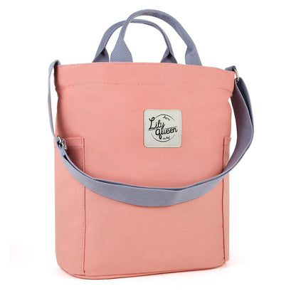 Lily queen Women Canvas Tote Handbags Casual Shoulder Work Bag Crossbody