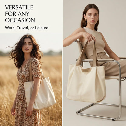 Canvas Tote Bag for Women, Shoudler Bags Mom Mama Mother Bag Large Handbags for Travel, Work,Shopping