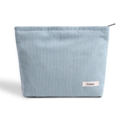 Cosmetic Bags for Women - Corduroy Cosmetic Bag Aesthetic Women Handbags Purses Smile Dots Makeup Organizer Storage Makeup Bag Girls Case Bags (A-Beige)