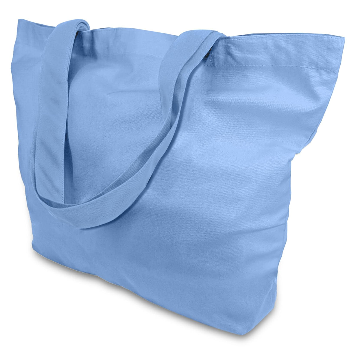 TOPDesign 3-Pack Super Strong Large 12oz Cotton Canvas Tote Bags, Reusable Grocery Shopping Cloth Bags, Fashionable Two-Tone Totes for Crafts, DIY Your Creative Designs