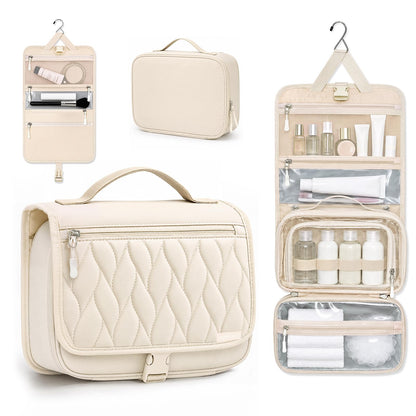 Travel Toiletry Bag for Women & Men, Waterproof Hanging Makeup Organizer