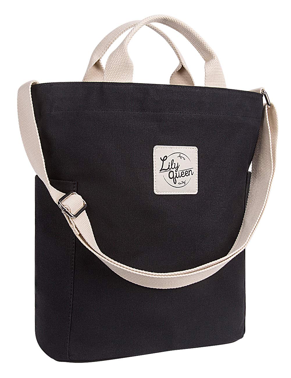 Lily queen Women Canvas Tote Handbags Casual Shoulder Work Bag Crossbody
