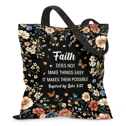 Aesthetic Canvas Tote Bag for Women - with Magnetic Snap Closure & Zipper Inner Pocket Reusable Bag for Shopping