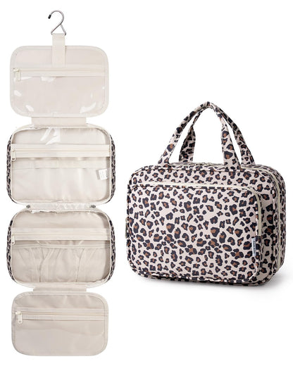 Narwey Hanging Toiletry Bag for Women, Travel Makeup Cosmetic Organizer Bag
