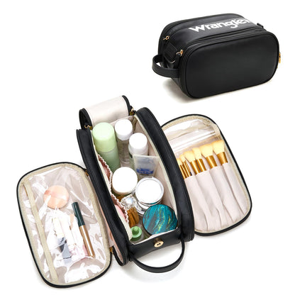 Wrangler Large Makeup Bag Travel Toiletry Bag Portable Cosmetic Bag