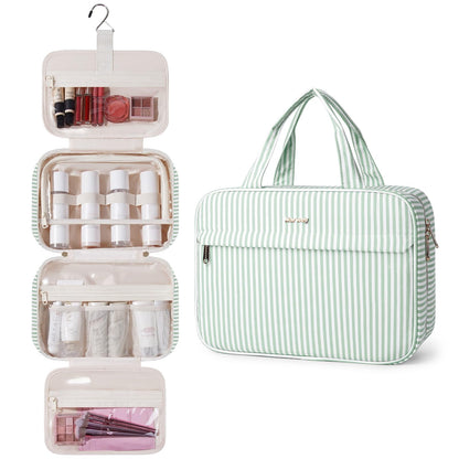 Narwey Hanging Travel Toiletry Bag for Women, Cosmetic Makeup Bag Organizer