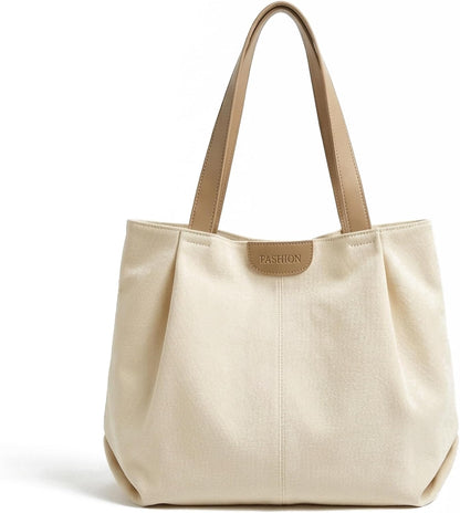 Canvas Tote Bag for Women, Shoudler Bags Mom Mama Mother Bag Large Handbags for Travel, Work,Shopping