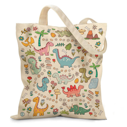 Aesthetic Canvas Tote Bag for Women - with Magnetic Snap Closure & Zipper Inner Pocket Reusable Bag for Shopping