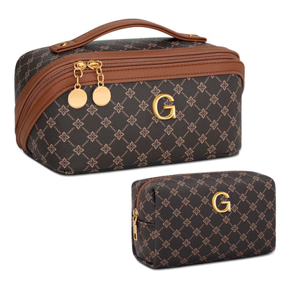 Initial Makeup Bag Personalized Gift for Women Teen Girls