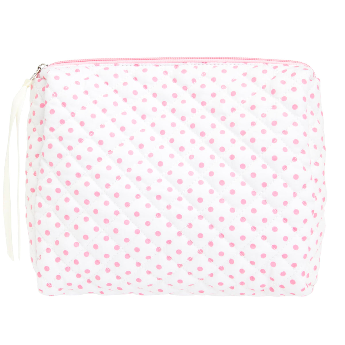 Quilted Makeup Bag for Women, Travel Cosmetic&Toiletry Bag,Gauze Heart