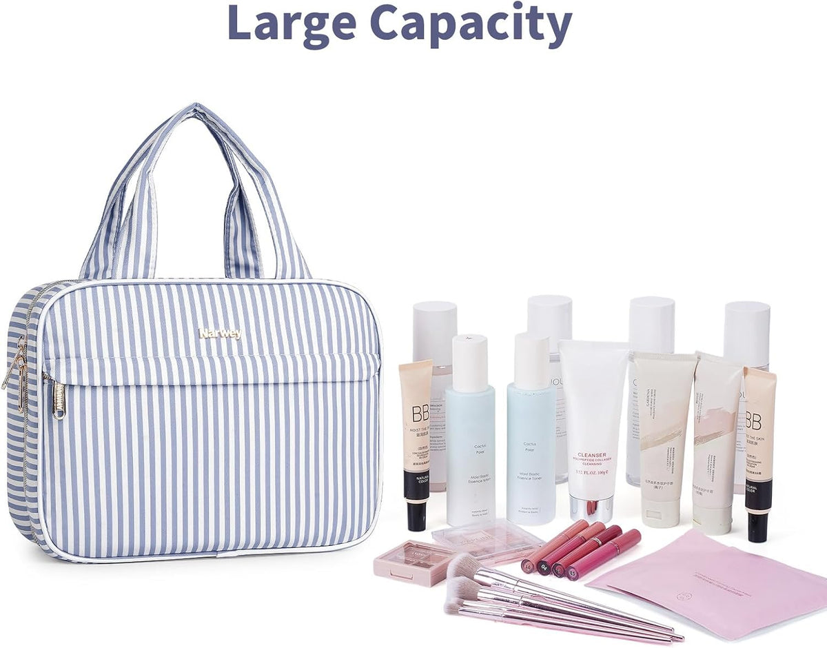 Narwey Hanging Travel Toiletry Bag for Women, Cosmetic Makeup Bag Organizer