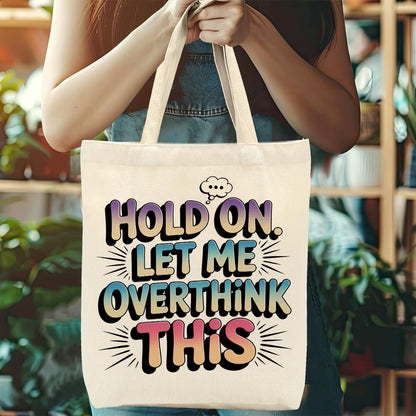 Sarcastic Canvas Tote Bag Funny Minimalist Humor Gift for Women Sister Birthday Christmas Weekender Beach Bag