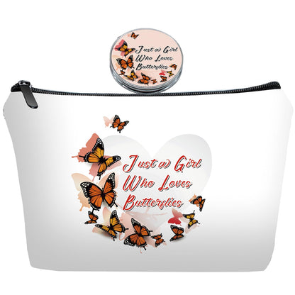 Initial G Bride Gifts for Women – Personalized Letter G Travel Makeup Bag Set with Mirror, Monogram G Cosmetic Pouch for Bridesmaid Maid of Honor Wedding Bridal Shower