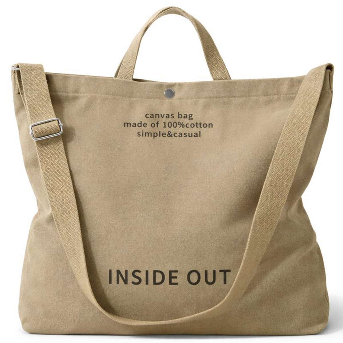 Tote Bag for Women, 16oz Canvas Crossbody, Adjustable Strap