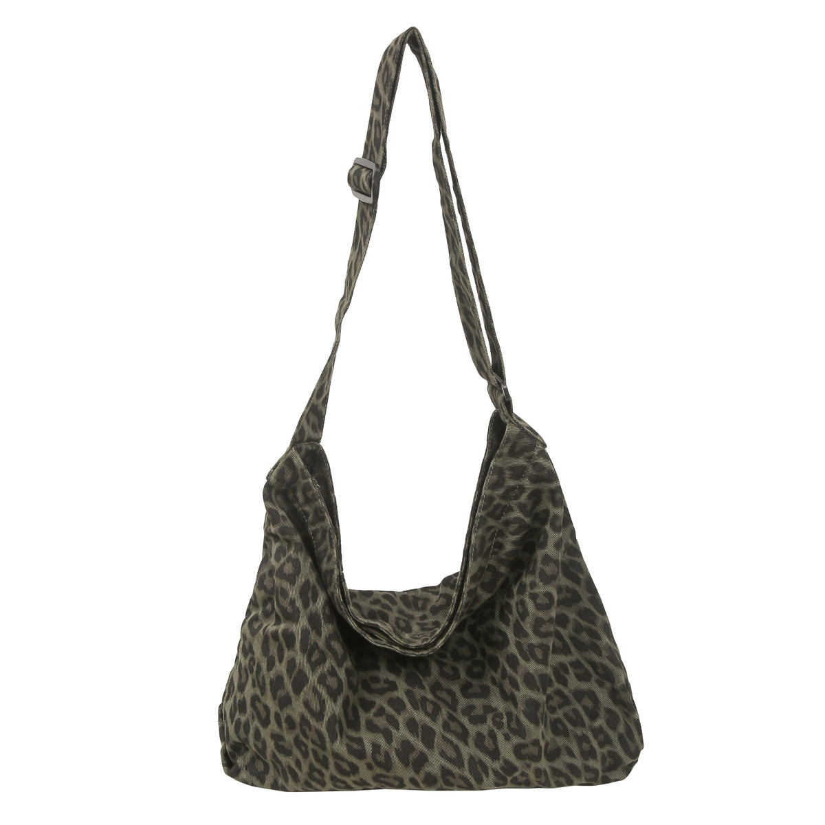 Cotton Tote Handbag Women Canvas Crossbody Beach Bag Hobo Shoulder Tote Bag with 3 External Pocket,Zipper Closure