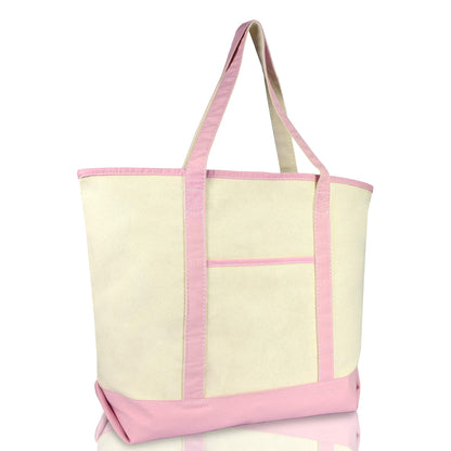 22" Open Top Heavy Duty Deluxe Tote Bag with Outer Pocket